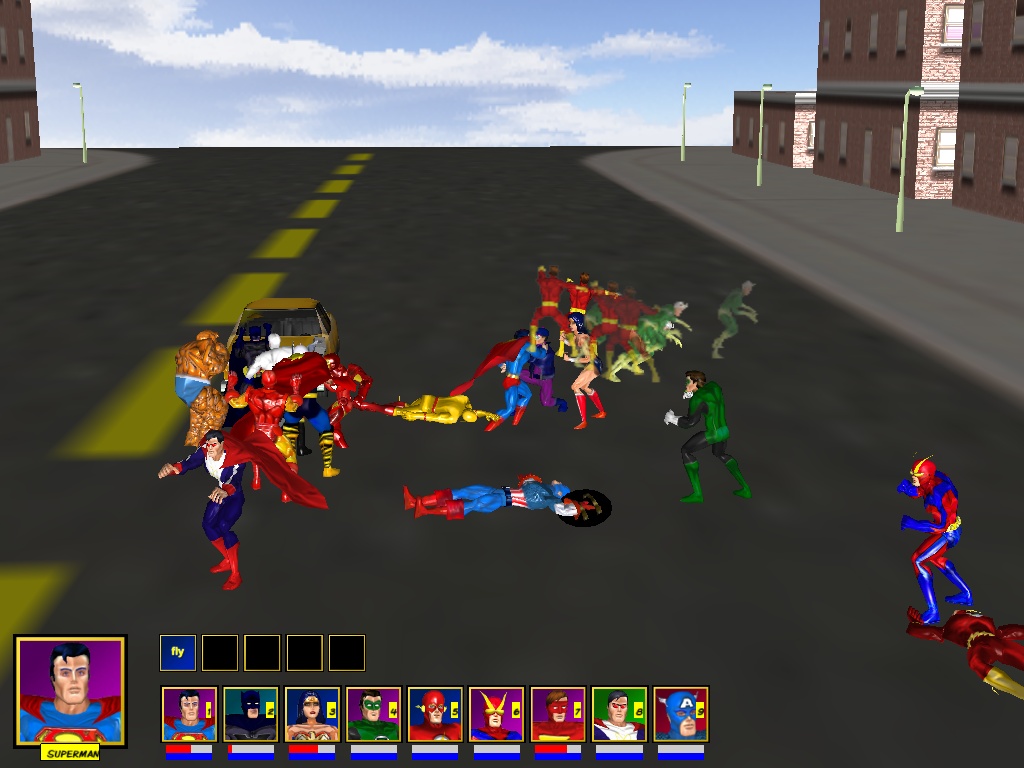 Updated GUI for Superhero game